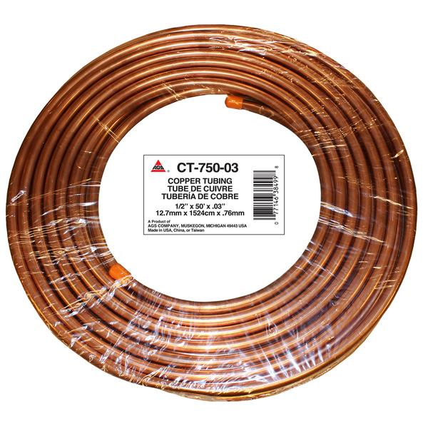 Ags Spool, Copper, 1/2 x 50 x 03 CT-750-03